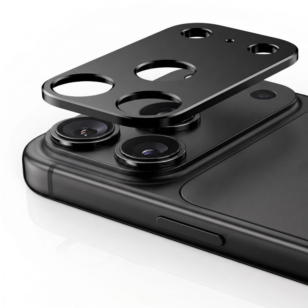 Protectie camera foto Tech-Protect Camalloy Fit Plus compatibila cu iPhone 18 Pro Max, Negru