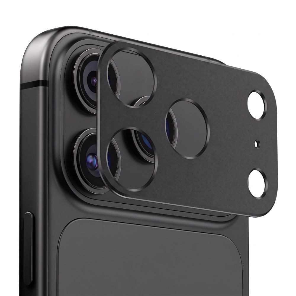 Protectie camera foto Tech-Protect Camalloy Fit Plus compatibila cu iPhone 18 Pro Max, Negru