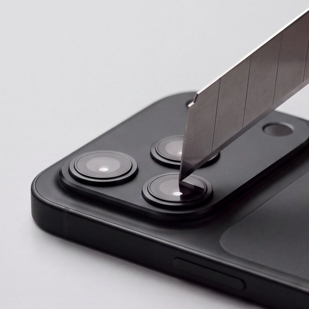 Protectie camera foto Tech-Protect Camalloy Fit Plus compatibila cu iPhone 18 Pro Max, Negru
