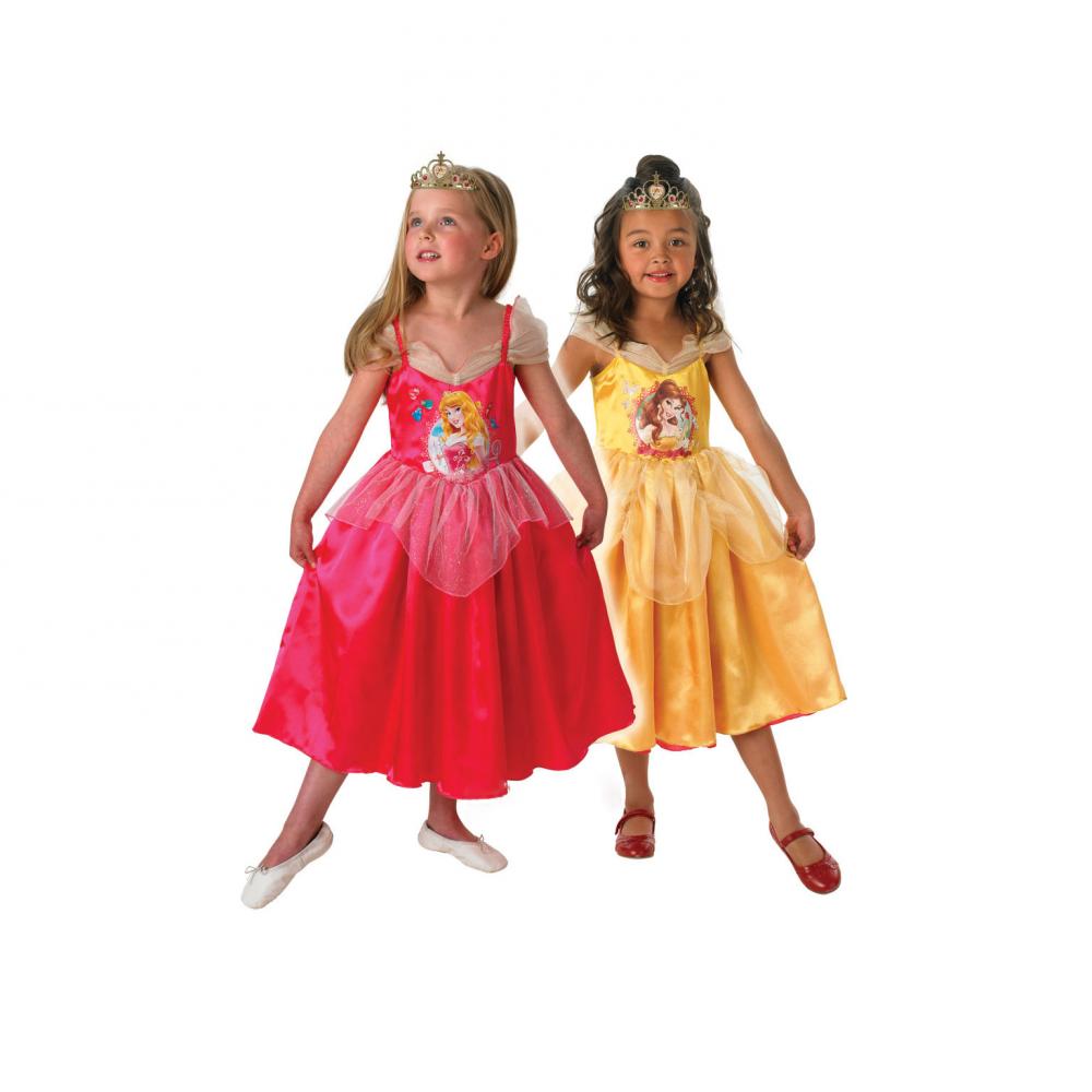 Costum carnaval cu doua fete Rubies Aurora si Belle L