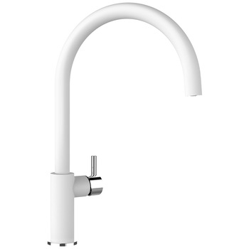 Baterie granit Schock Hekate Alb, finisaj granit, rotatie tija la 360 grade Baterie granit Schock Hekate Alb, finisaj granit, rotatie tija la 360 grade