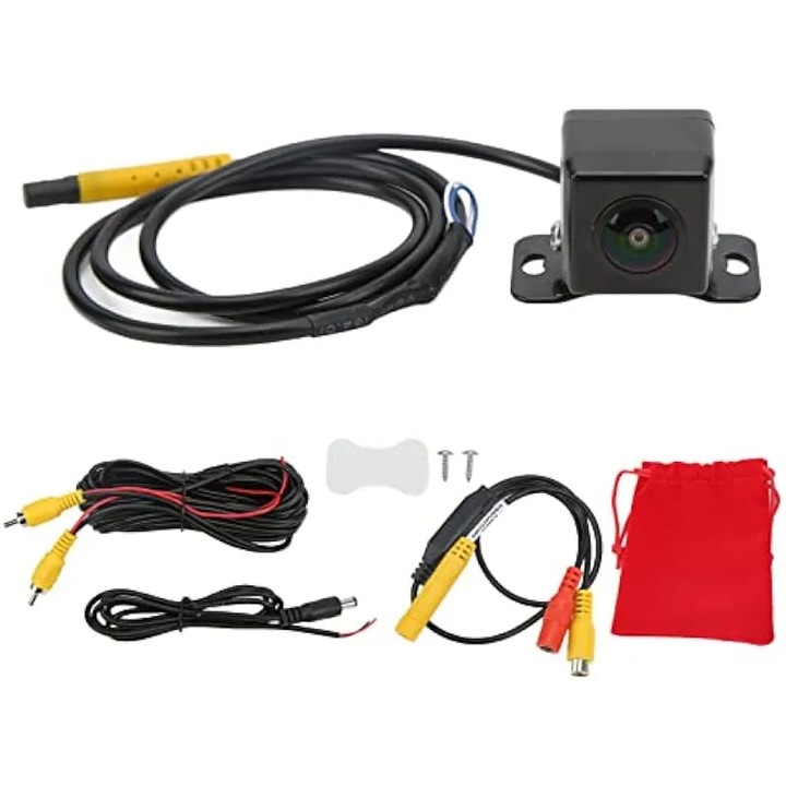Camera de parcare spate AHD cu vedere spate, sensibilitate ridicata, unghi larg de 150°, vedere nocturna, IP68, camera de parcare spate cu linie de referinta pentru masini, camioane, SUV-uri, compatibilitate universala