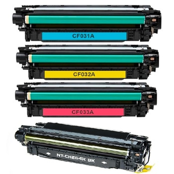 CE264X Set 4 tonere GraphiteK compatibil cu CE264X extralarge CF031C, CF032Y, CF033M , pentru HP Color Laserjet Enterprise CM4540 MFP CE264X Set 4 tonere GraphiteK compatibil cu CE264X extralarge CF031C, CF032Y, CF033M , pentru HP Color Laserjet Enterprise CM4540 MFP