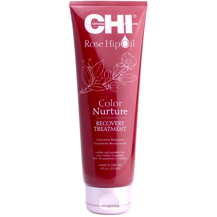 Tratament CHI, Rose Hip Oil Color Nuture Recovery Treatment, 237 ml