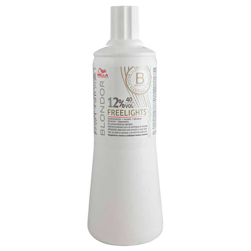 Emulsie oxidant Wella Professionals Blondor Freelights 12% 40 vol., 1000 ml