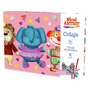 Joc colaje Micul artist - Circul de prieteni Joc colaje Micul artist - Circul de prieteni