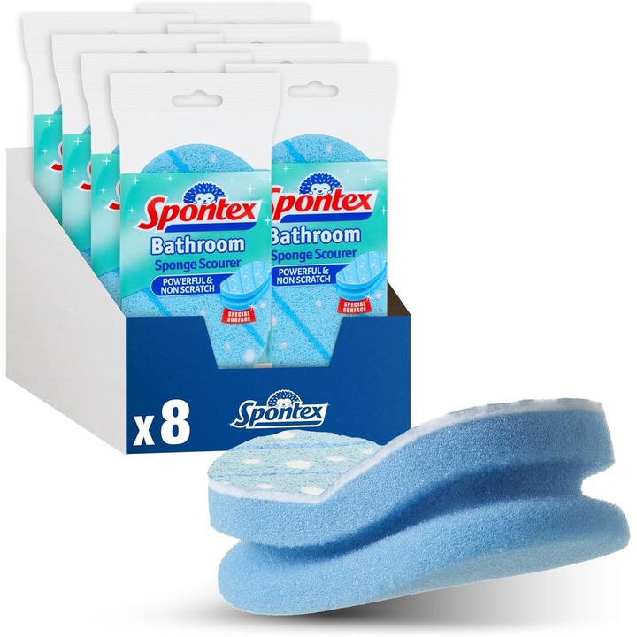 Spontex Burete Baie cu Partea Abraziva - Curatare Eficienta