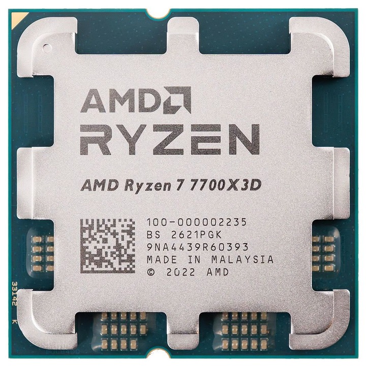 Процесор AMD Ryzen 7 7700X3D (4.0GHz) TRAY, 4.00 GHz, Socket AM5