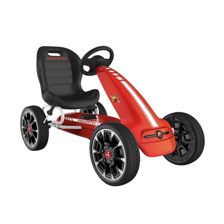 HECHT ABARTH RED piros színű pedálos gokart, gyerekjáték