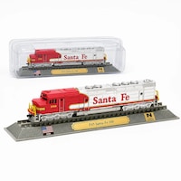 Macheta statica locomotiva F45 Santa Fe 100 1:160 N, Del Prado, rosu cu argintiu