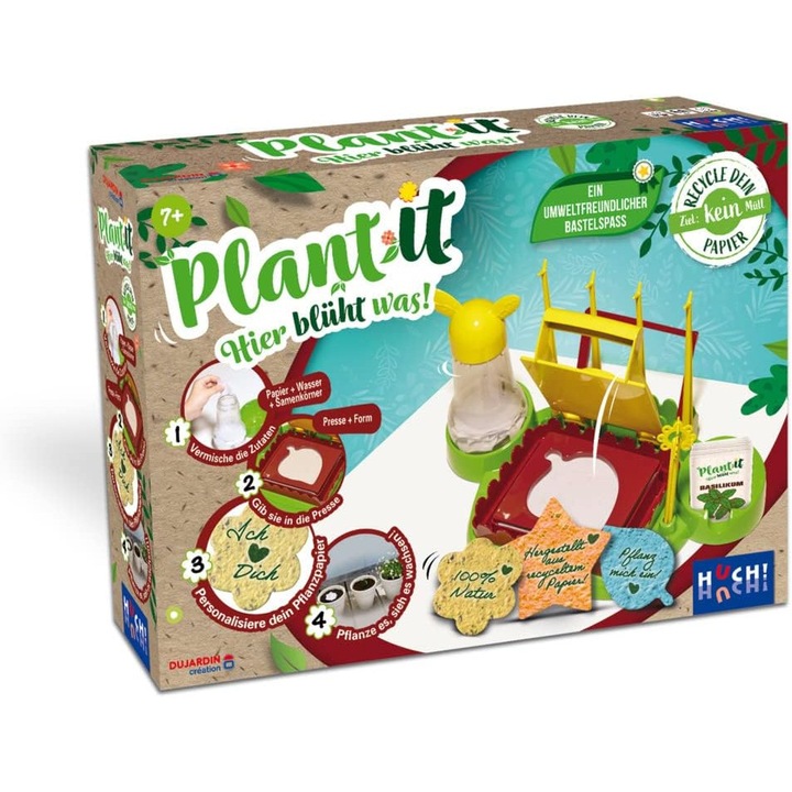 Set creativ Huch! Plant it, joc ecologic, pentru copii 4+, 1-7 jucători
