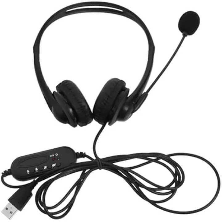 Слушалки с кабел с шумопотискане и микрофон CVC6.0 черни