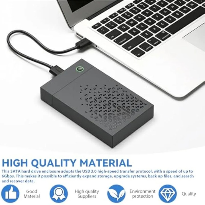 Докинг станция за 2.5"/3.5" SATA HDD и SSD, 5 Gbps USB C/USB 3.0 SATA HDD, UASP HDD докинг станция, поддържа капацитет от 6 TB