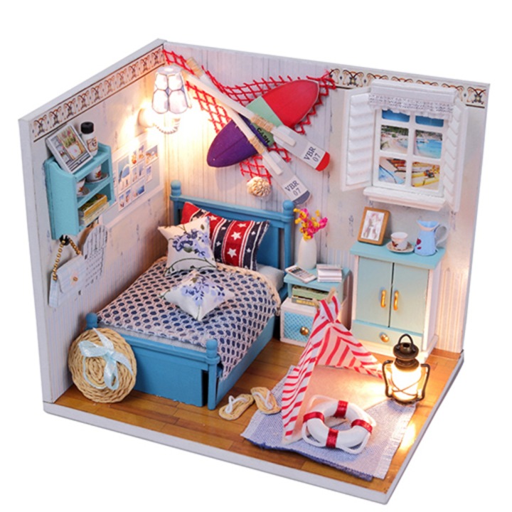 Camera Brandon’s Room - Miniatura Camera cu Mobilier, DIY