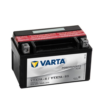 Acumulator moto AGM 12V 6Ah, echivalent YTX7A-BS / YTX7A-4 Acumulator moto AGM 12V 6Ah, echivalent YTX7A-BS / YTX7A-4
