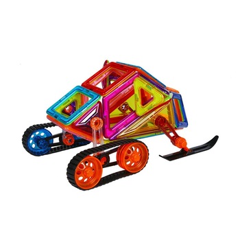 Joc de constructie magnetic - 56 piese Joc de constructie magnetic - 56 piese