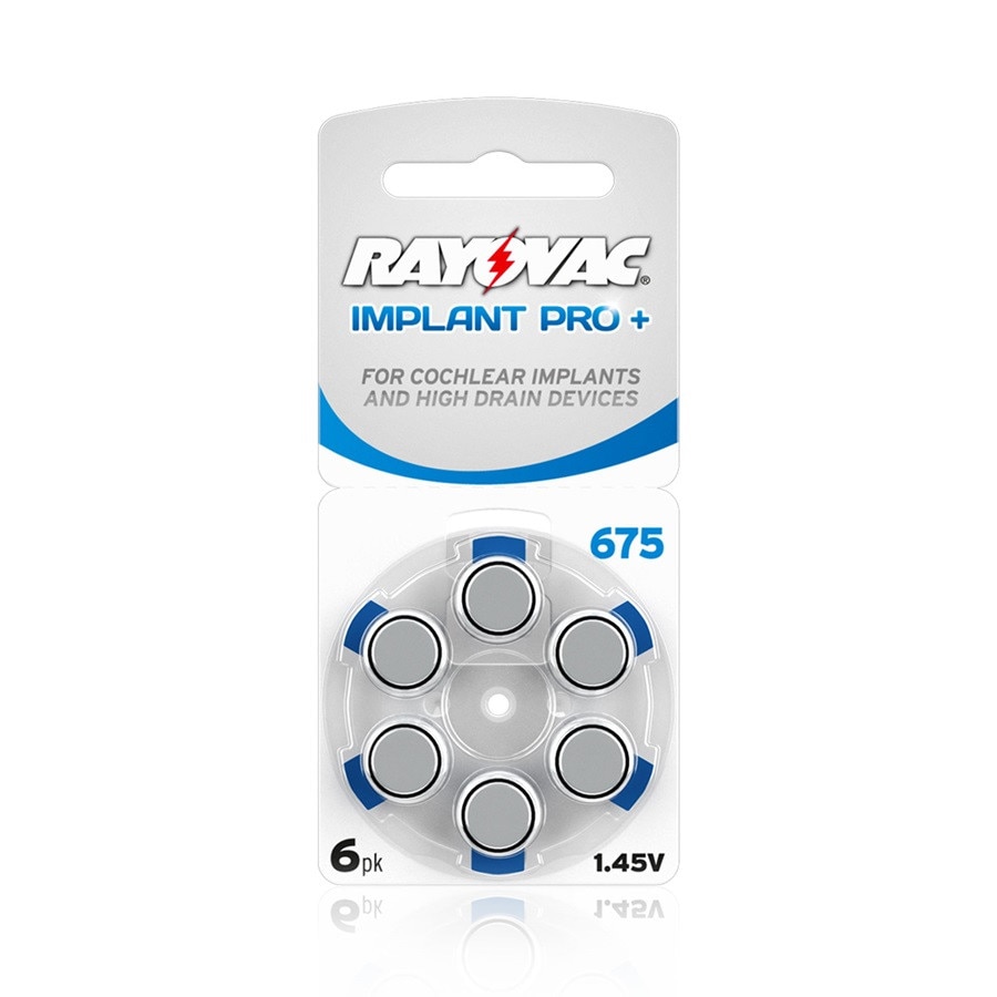 Baterii auditive Rayovac 675CP Implant Pro+ blister 6 bucati Zinc-Aer