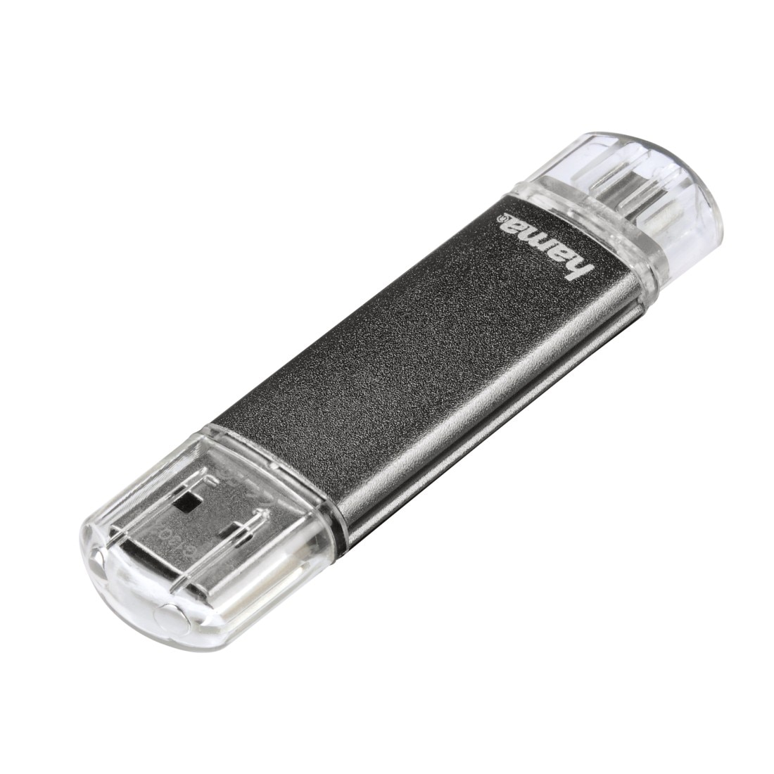 Memorie USB Hama Laeta Twin, 128GB, USB 3.0, Negru