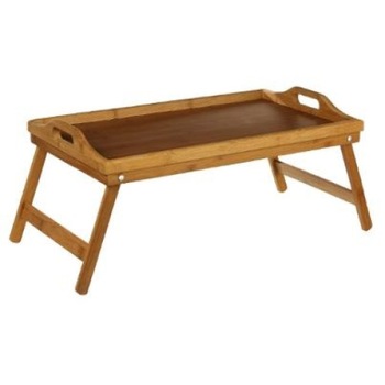 Tava bambus cu picioare pentru mic dejun Tava bambus cu picioare pentru mic dejun