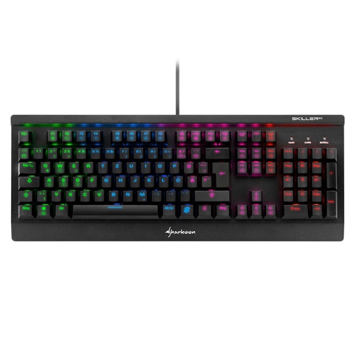 Клавиатура Gaming Sharkoon Skiller SGK3, Механична, RGB, Kailh Blue