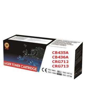 Cartus toner compatibil cu HP CB435A/CB436A/CRG712/CRG713 2000 pagini, negru Cartus toner compatibil cu HP CB435A/CB436A/CRG712/CRG713 2000 pagini, negru