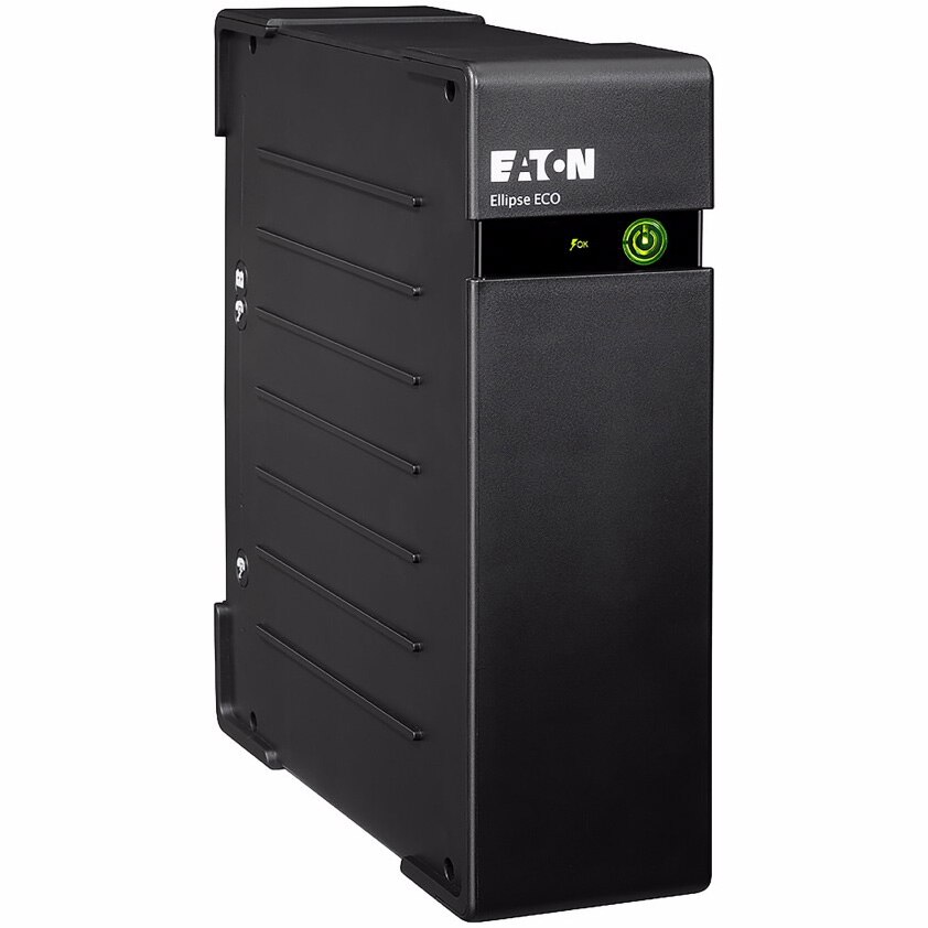 UPS Eaton Ellipse ECO 650 USB IEC, topologie Offline, functie EcoControl, 650 VA, 400 W, intrare IEC-C14, 4 iesiri IEC-C13, protectie linii de date RJ11 si RJ45, port USB pentru management