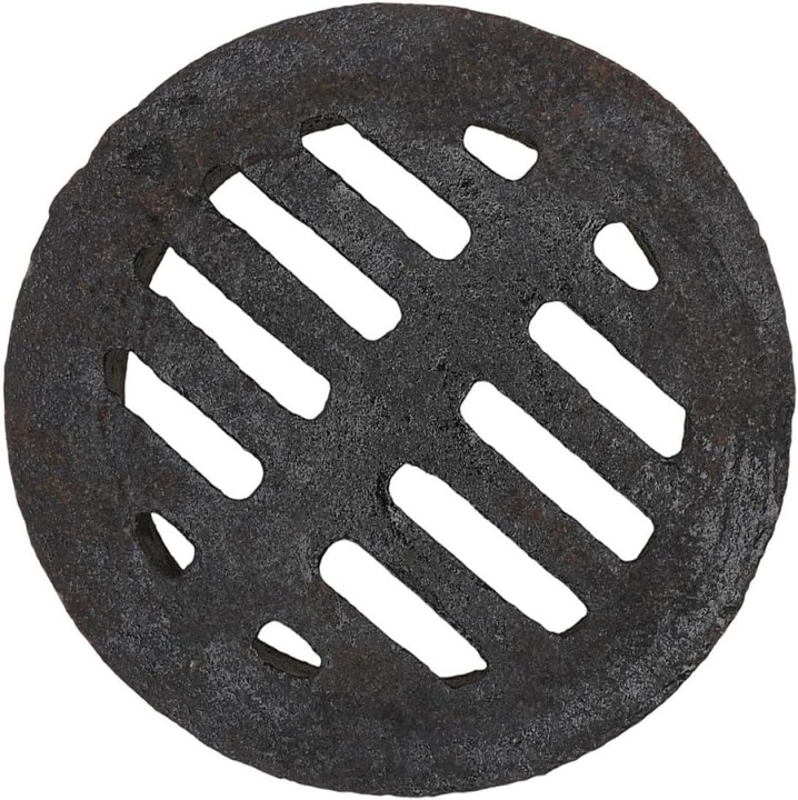 Grilaj pentru scurgere rotund din fonta FD-K0446-0904-410, negru