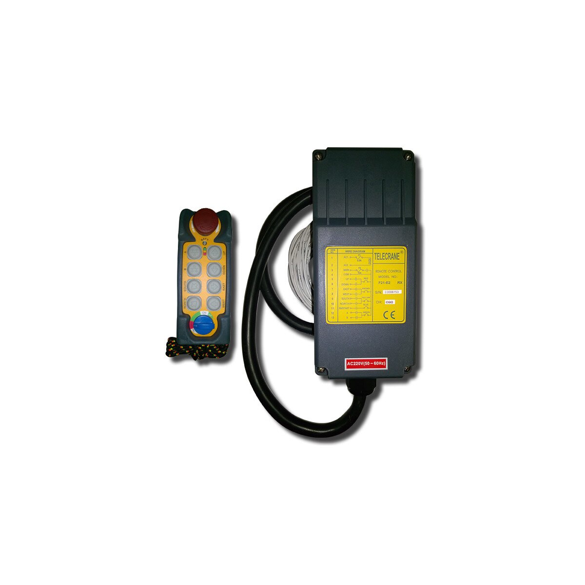 Set Radiocomanda industriala Telecrane F21-E2