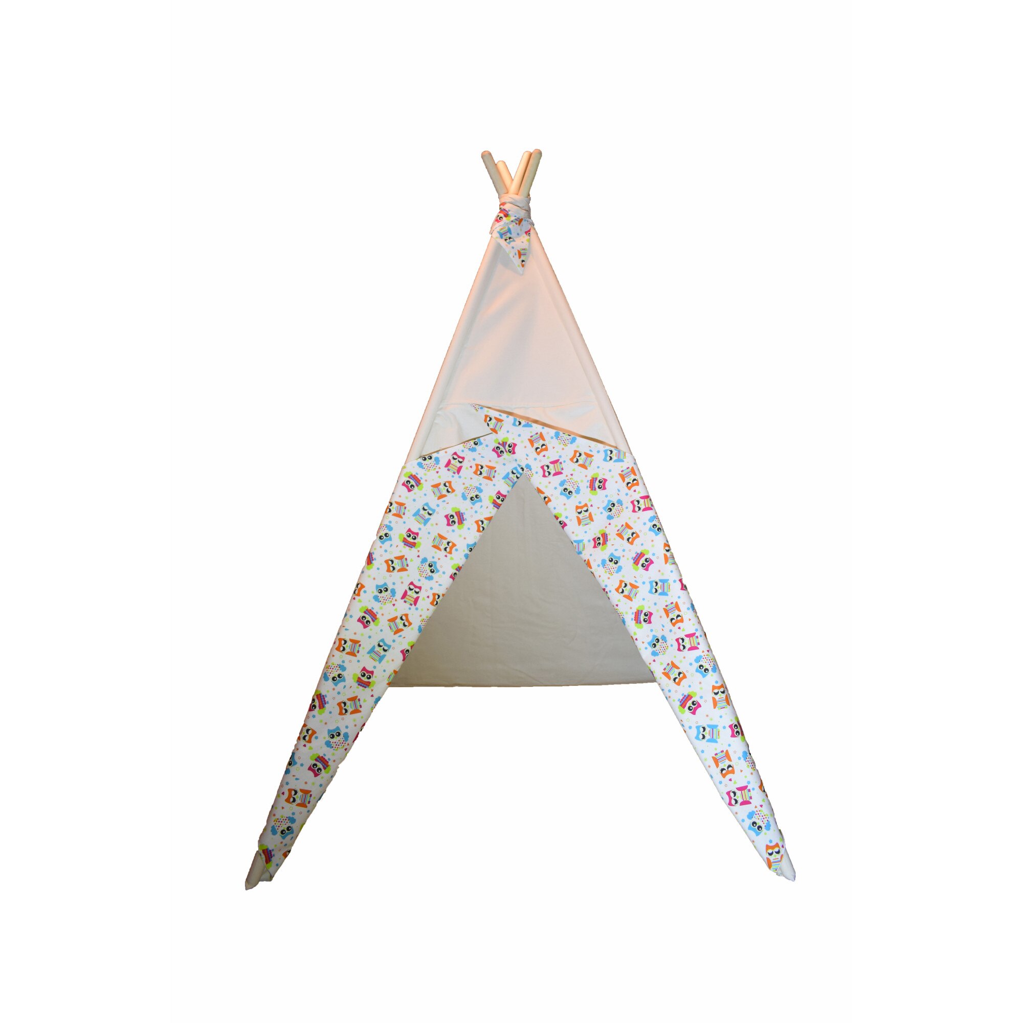 Cort de joaca pentru copii, Magic Owl, culoare crem, 170cm x 100cm