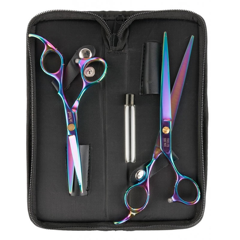 Set 2 foarfece pentru tuns Lila Rossa Story Cut TS01X2, marime 5.5 si 7 cm