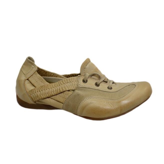 Tenisi sport cu elastic lateral, D&J Exclusive, Bej