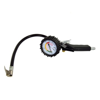 Pistol de umflat cu manometru Geko TG-13, 0-16 bar, 0-220 PSI, 37 cm furtun, 1/4 Pistol de umflat cu manometru Geko TG-13, 0-16 bar, 0-220 PSI, 37 cm furtun, 1/4