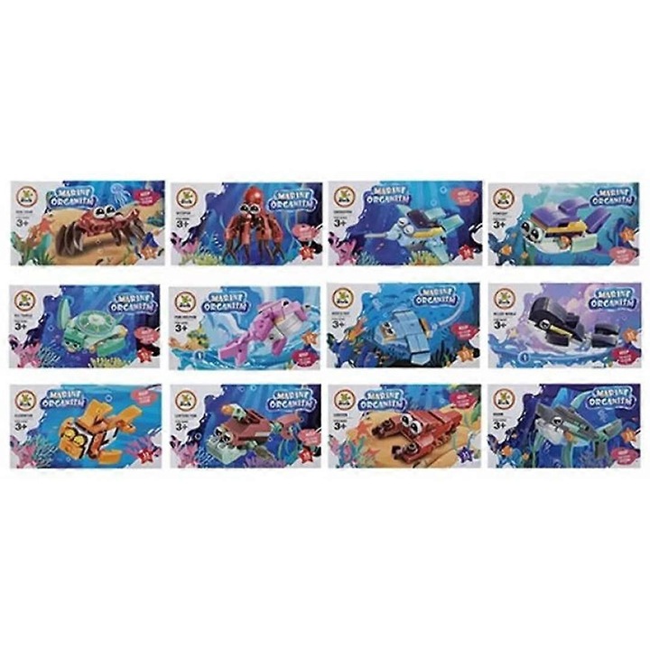 Set de construit Marine Organism kp-k0548-260904-13135, tema vietuitoare marine, piese multicolore, 1 bucata, recomandat 3+
