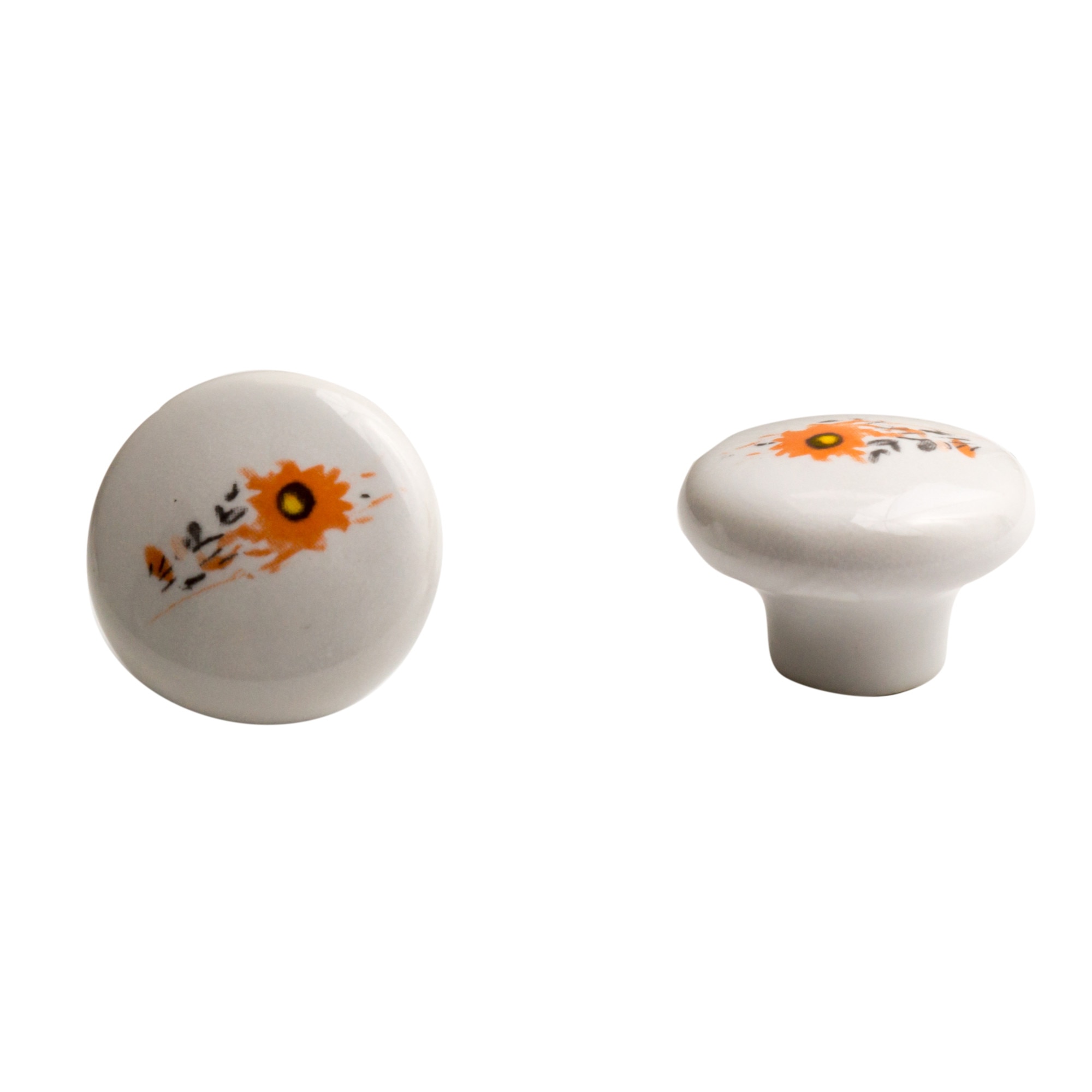 Buton portelan model floral Peron 32