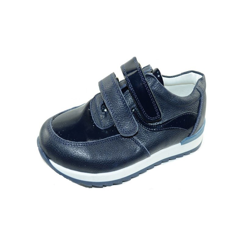 Pantofi din piele naturala pentru fete EFOR, Bleumarin
