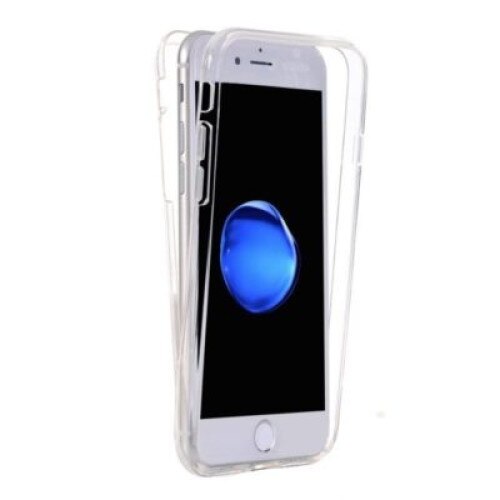 Capac de protectie Full TPU 360° (fata + spate) vers. 2 pentru iPhone 7, transparent