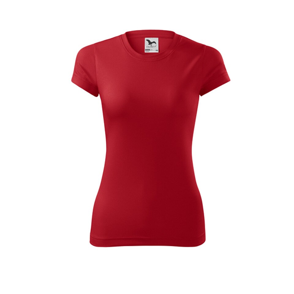 Tricou dama, Malfini, sport, poliester, rosu