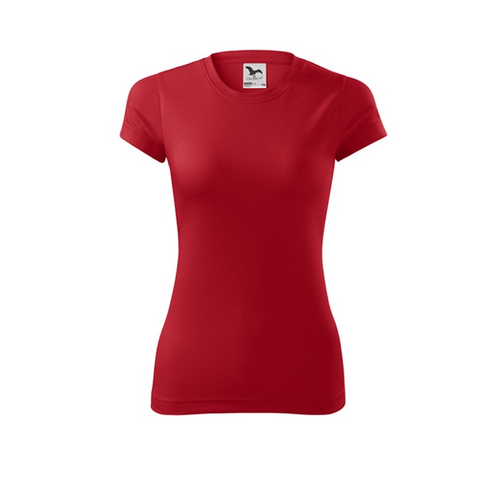 Tricou dama, Malfini, sport, poliester, rosu ,XS