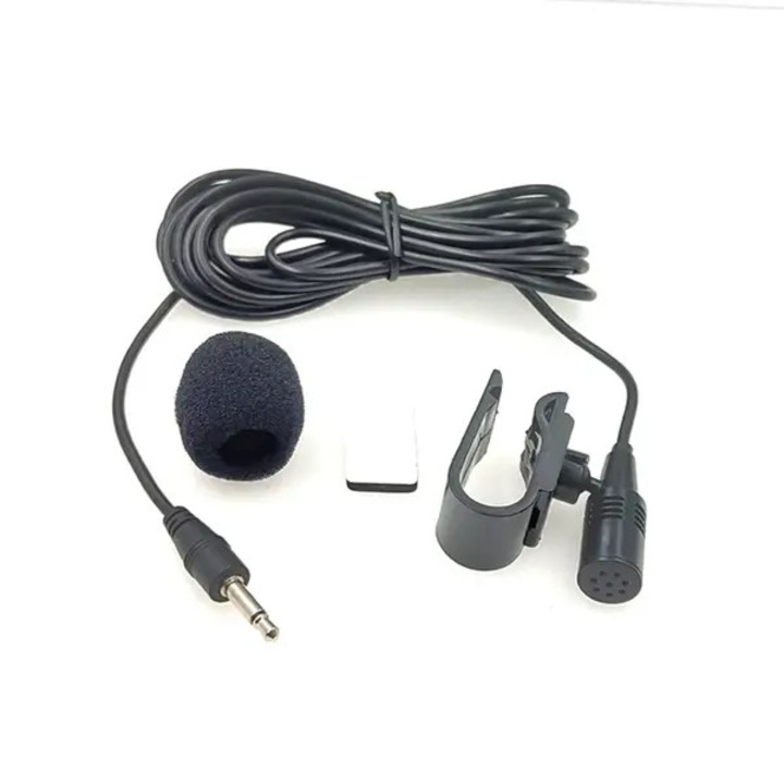 Microfon mono cu clema 31CJ-K0274-260904-1142, unidirectional, conector 2,5 mm, cablu 3 m, negru