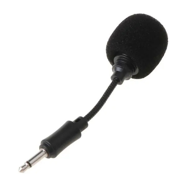 Microfon flexibil pentru telefon 31CJ-K0274-260904-3265, mufa 3.5 mm 2-poli (mono), gooseneck 10 cm, negru