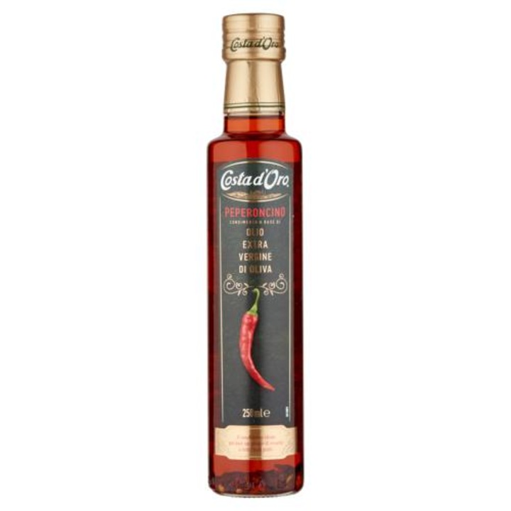 Ulei de masline aromatizat, Costa d'Oro, Peperoncino, picant, 250 ml