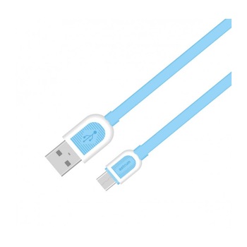 Cablu Incarcare/Date 1m Plat Astrum USB/MicroUSB Albastru Cablu Incarcare/Date 1m Plat Astrum USB/MicroUSB Albastru