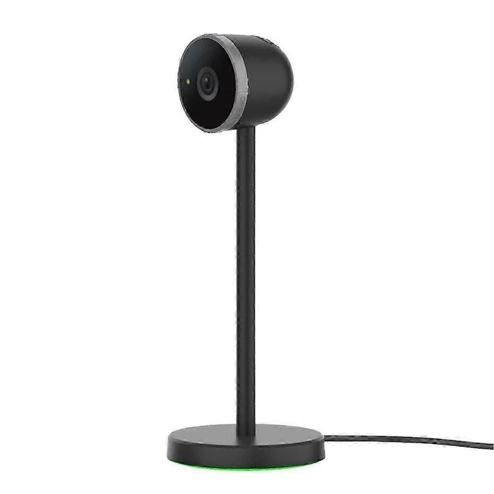 Уеб камера kp-k0548-260904-4110, 1080p 60fps, широк ъгъл, USB Type-C, въртящ се затвор за поверителност, стабилна противоплъзгаща основа с LED, наклон +25°/−10°, черна