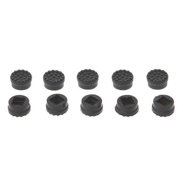 Капачки за TrackPoint kp-k0548-260904-3026, съвместими с HP, текстуриран каучук, черни, 10 бр., външен диаметър 7.5 мм, вътрешен диаметър 4.5 мм, височина 4.5 мм