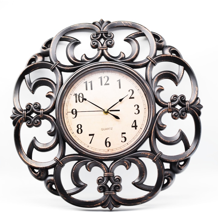 Стенен часовник 45см с безшумен механизъм D256