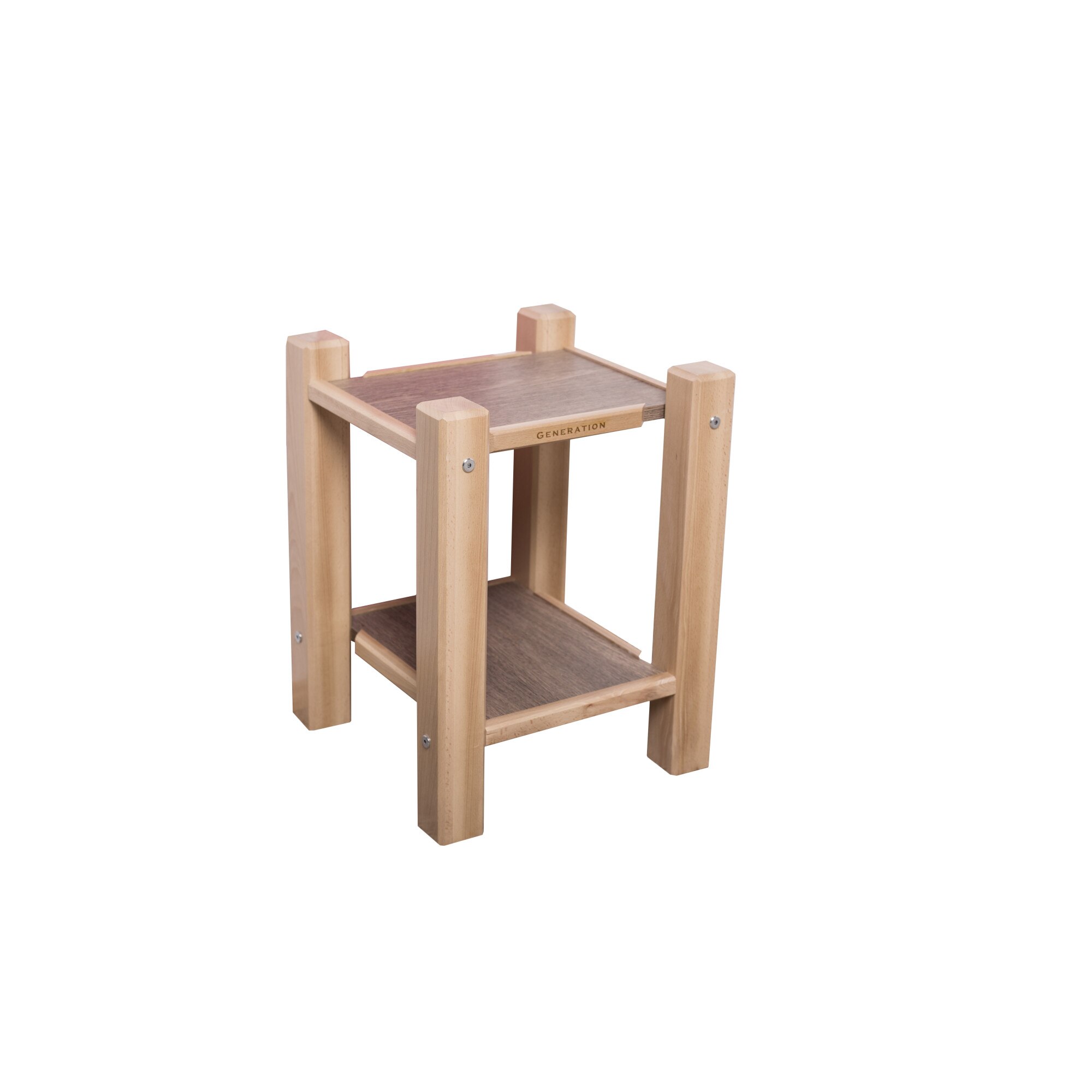 Noptiera, GENERATION, 37x37 cm, Gri bej-FAG lemn masiv