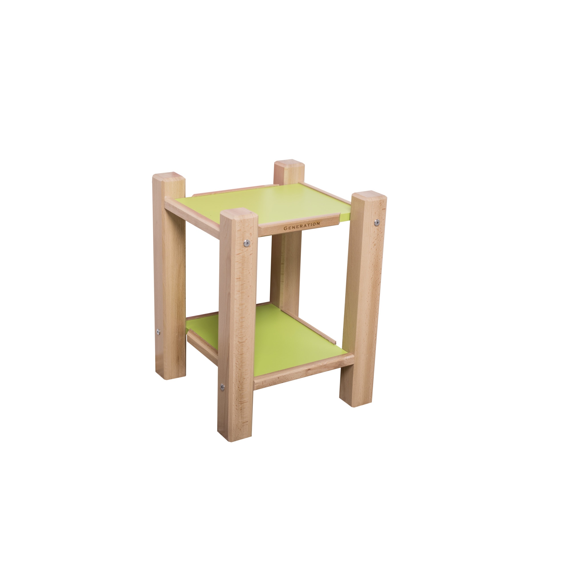 Noptiera, GENERATION, 37x37 cm, Verde lamaie-FAG lemn masiv