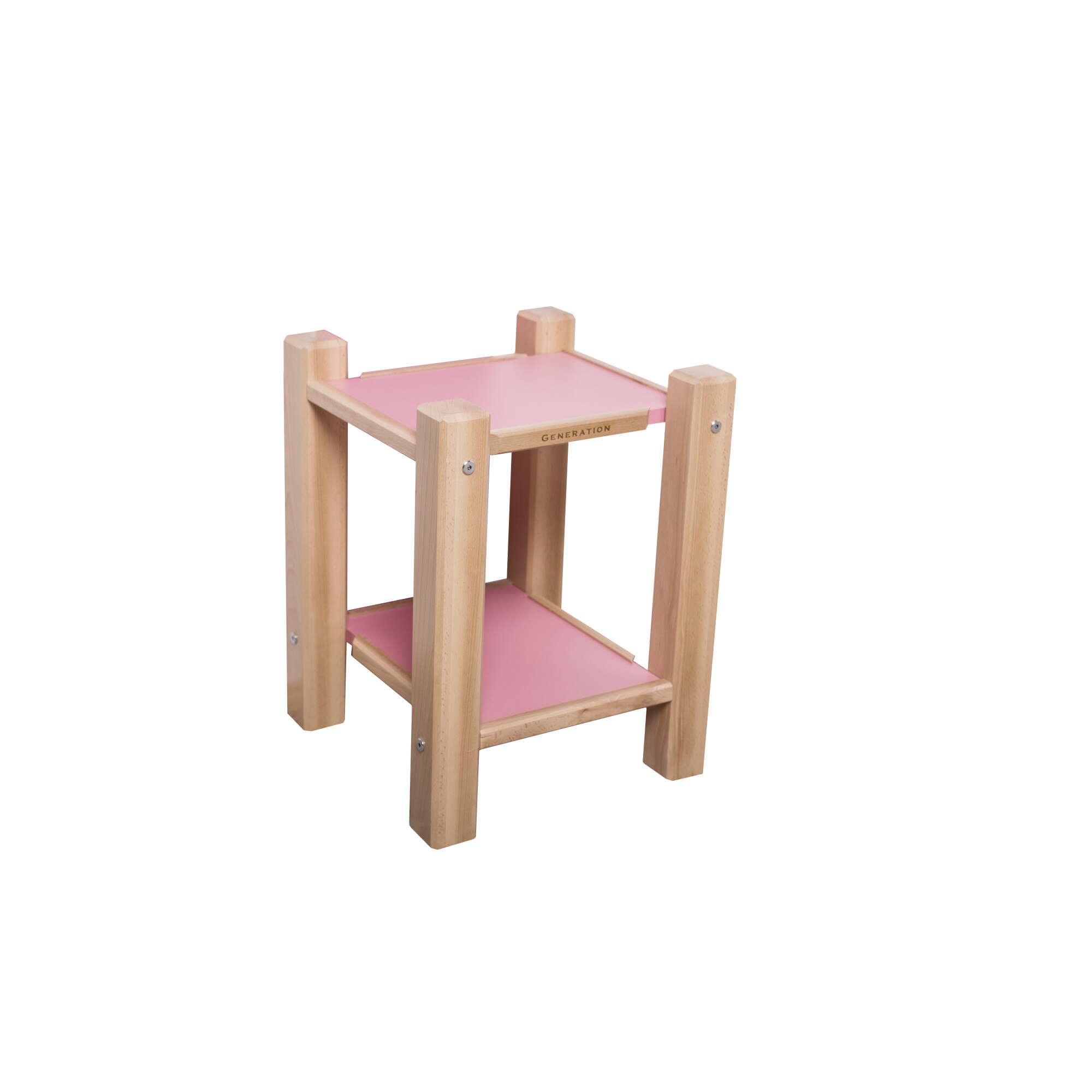 Noptiera, GENERATION, 37x37 cm, Roz flamingo-FAG lemn masiv