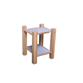 Noptiera, GENERATION, 37x37 cm, Albastru orizont-FAG lemn masiv Noptiera, GENERATION, 37x37 cm, Albastru orizont-FAG lemn masiv