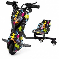 Tricicleta Electrica Drift Pentru Copii 360, Motor 350W, Baterie 36V, 4400 mAh, Bluetooth, Viteza 15 km/h, Cifre